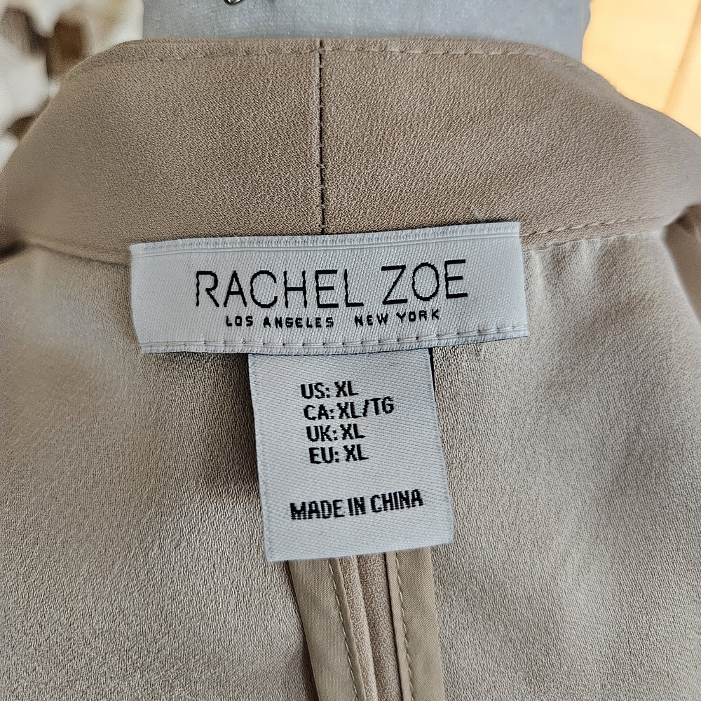 Rachel Zoe Light Beige Open-Front Blazer - Picture 9 of 10